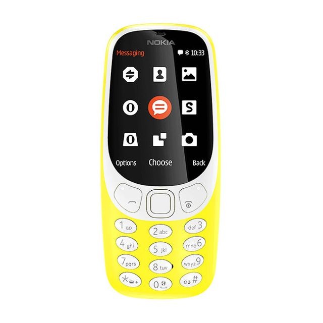 Nokia - Nokia 3310 (2017) Jaune Single SIM - Téléphone mobile