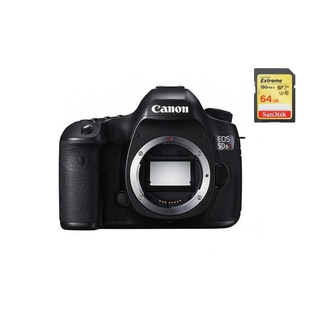 Canon - CANON EOS 5DSR Body + 64GB SD card - Reflex Grand Public