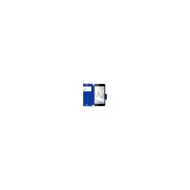 Ipomcase - Coque Etui Housse Fenêtre WIKO FREDDY -Bleu Ipomcase - Sacoche, Housse et Sac à dos pour ordinateur portable Housse