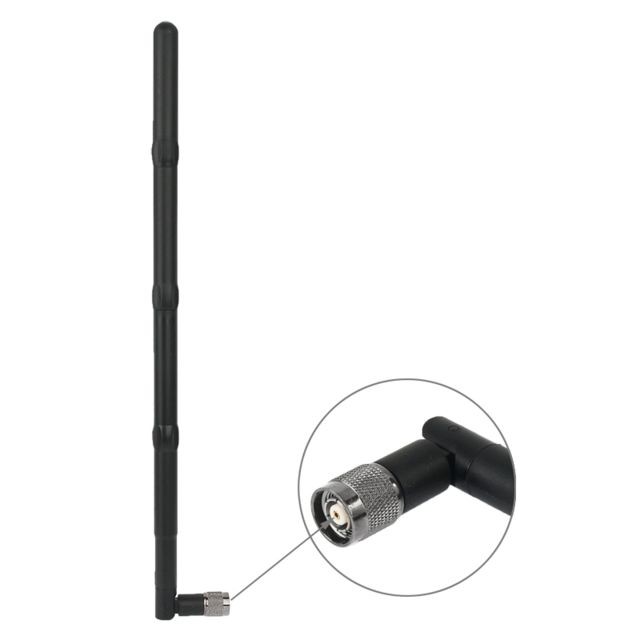 Wewoo - Antenne noir pour WIFI Édition Reliée Omni-directionnelle TNC 2.4GHz 18D - Antenne WiFi