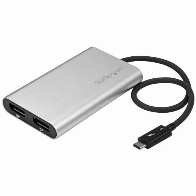 Startech - Adaptateur Thunderbolt 3 vers double DisplayPort - 4K 60 Hz - Compatible Mac et Windows - Accessoires et consommables reconditionnés