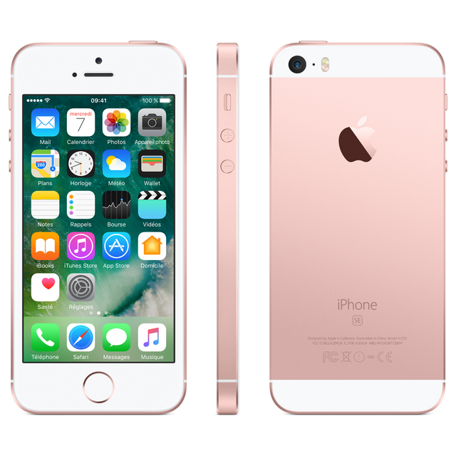 Apple - iPhone SE - 16 Go - Or Rose - Reconditionné - iPhone 16 go