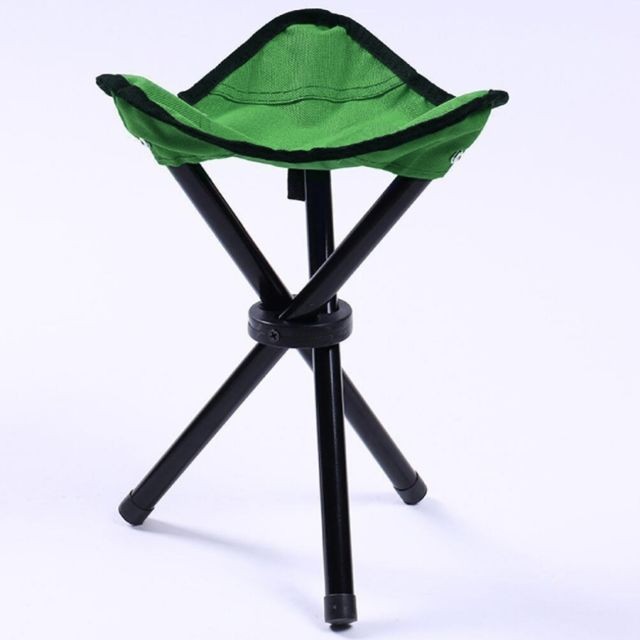 Wewoo - Randonnée Camping en plein air Pêche Tabouret Pliant Portable Chaise Triangle Charge Maximum 100KG Pliante Taille 22 x 22 x 31cm Vert - Transats, chaises longues