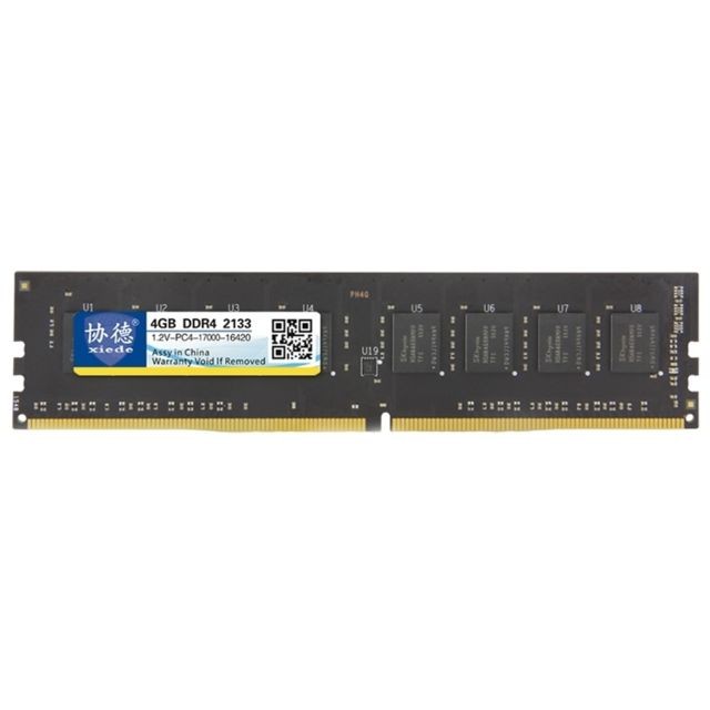 Wewoo - Mémoire vive RAM DDR4 2133 MHz 4 Go Module de à compatibilité totale pour PC bureau - RAM PC Fixe 2133 mhz