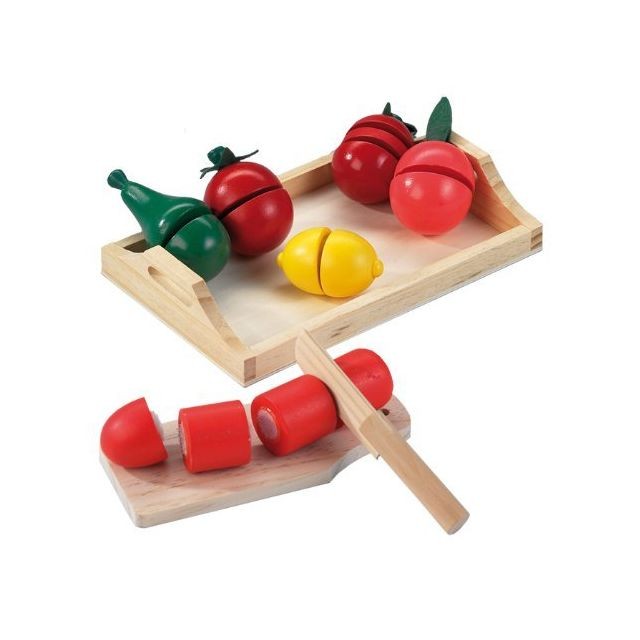 Happy People - Happy People 45007 Wooden Fruit and Vegetables Multi-Color Happy People  - Happy People