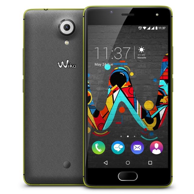 Wiko - U Feel 4G - Gris et vert - Smartphone Android Hd