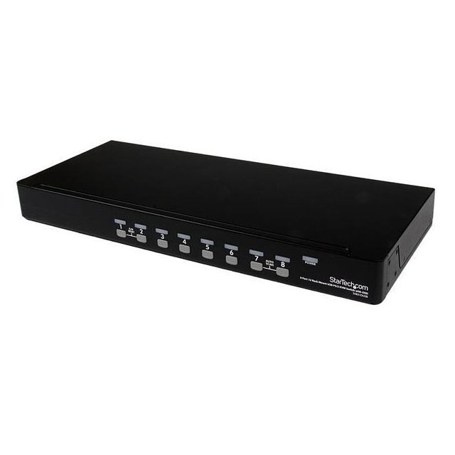 Startech - Commutateur KVM PS/2 USB 8 ports 1U empilables sur rack avec OSD - Câble et Connectique