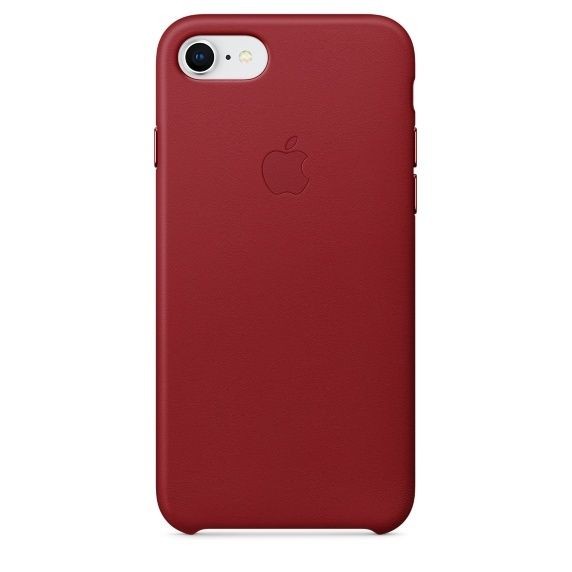 Coque, étui smartphone Apple iPhone 8/7 Leather Case - (PRODUCT)RED