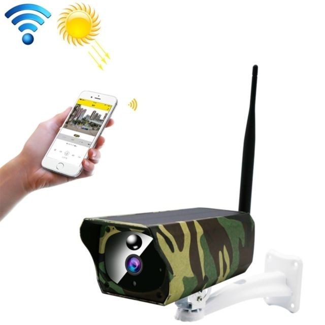 Wewoo - Caméra IP WiFi IP solaire sur batterie 1080P HD, avec détection de mouvement PIR et vision nocturne infrarouge carte TF (64 Go maximum) - Camera IP WIFI