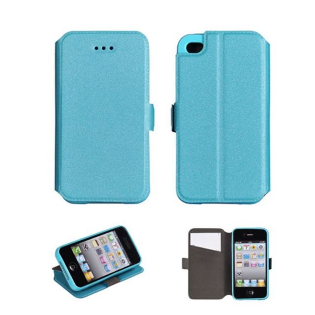 Mobility Gear - Etui slim book bc3 souple pour Apple iPhone 4 - bleu - Autres accessoires smartphone Mobility Gear