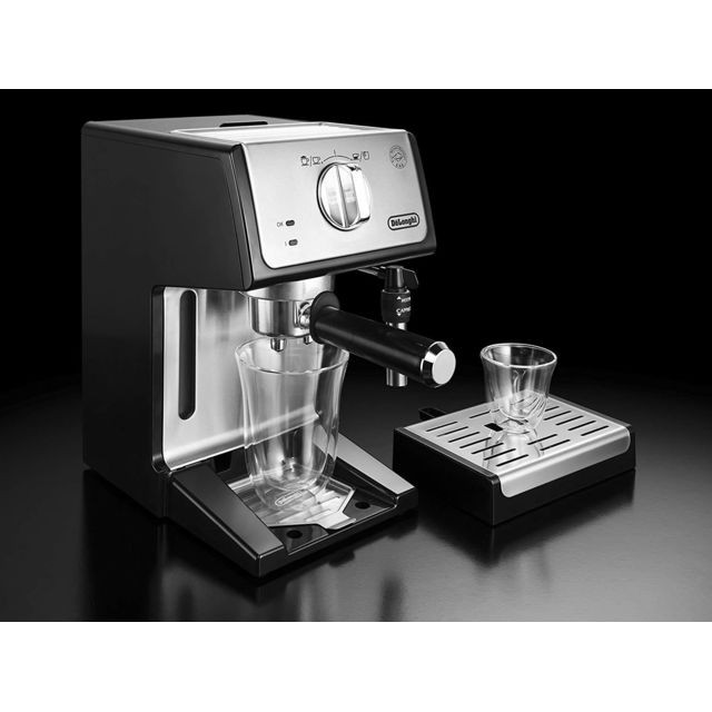 Delonghi - Machine à expresso de 2L semi automatique 1100W argent noir - Machine à café automatique