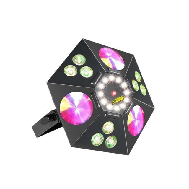 Power Lighting - POWER LIGHTING - METEOR IX - Jeux de lumière 4-en-1 Wash, Flower, Strobe, Laser - Eclairage de soirée