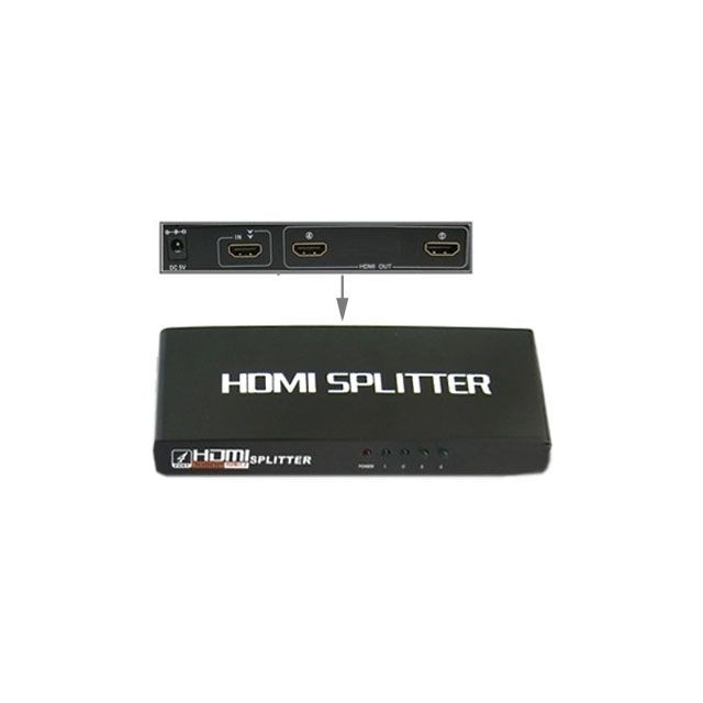 Wewoo - Splitter HDMI 2 ports 1080p, version 1.3, support TV HD / Xbox 360 / PS3 Playstation 3 etc - Câble HDMI