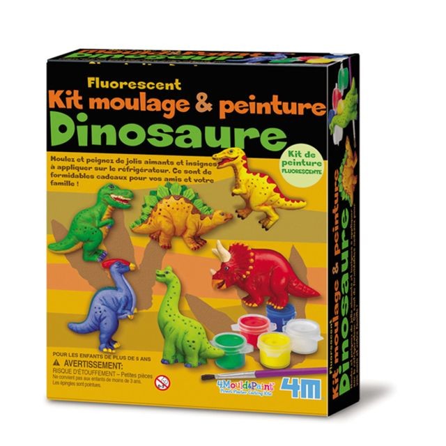 4M - Kit DAM/4M pour enfant Moulage et peinture dinosaures - 4M 4M  - Dessin et peinture 4M