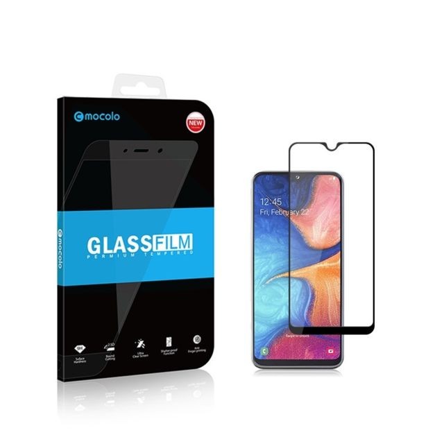 Wewoo - Film de verre trempé de à colle complète Mocolo 0.33mm 9H 2.5D pour Galaxy A20e noir Wewoo  - Coque, étui smartphone