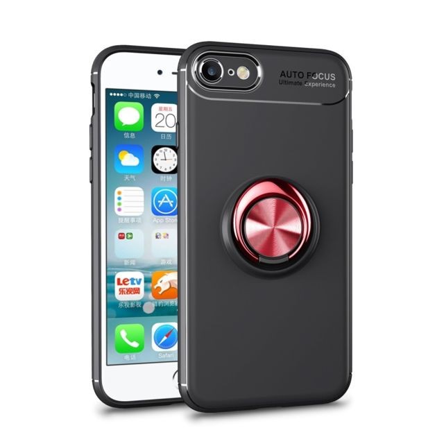 marque generique - Coque en TPU crochet annulaire noir/rouge pour votre Apple iPhone 6s/6 4.7 pouces marque generique  - Smartphone 6 pouce