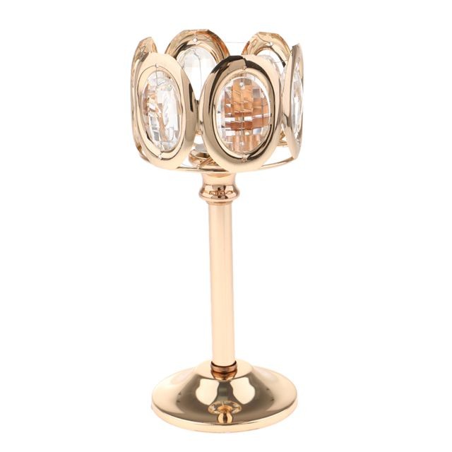 marque generique - Bougeoir en cristal votive porte bougie bougeoir décor de table de mariage 20cm marque generique  - Maison Or