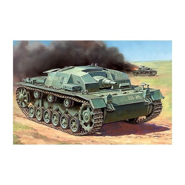 Zvezda - Maquette Char : Sturmgeschutz III Ausf.B Zvezda  - Maquettes & modélisme