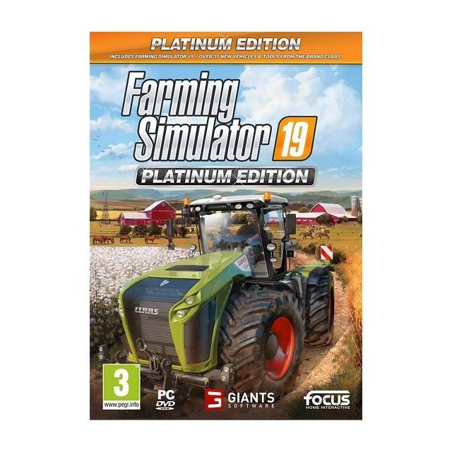 Focus - Farming Simulator 19 Édition Platinium Jeu PC - Jeux PC et accessoires