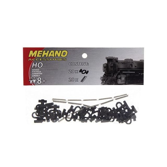 Mehano - Mehano Rail Connectors & Clips Set (20+20 Pcs) - Made in Slovenia Mehano  - Mehano