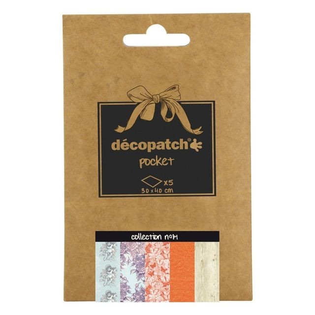 Decopatch - Décopatch - Déco Pocket 5 feuilles 30x40cm - Collection N°14 Decopatch  - Decopatch