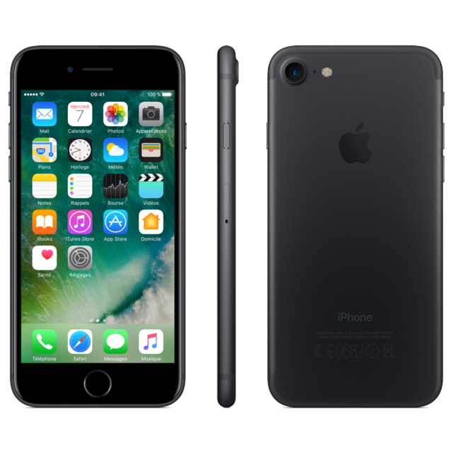 Apple - iPhone 7 - 128 Go - Noir - Smartphone reconditionné