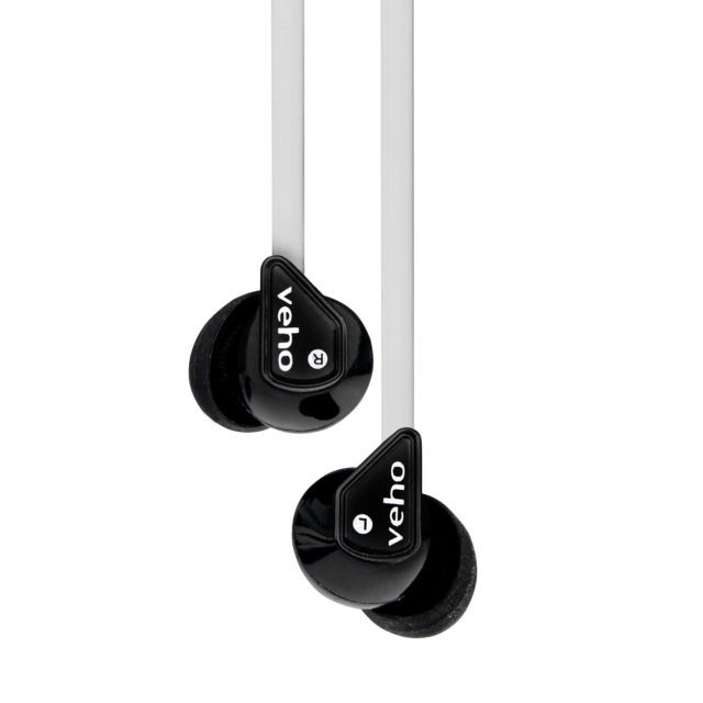 Veho - Veho Z-1 Noir, Blanc Intraaural écouteur casque - Son audio