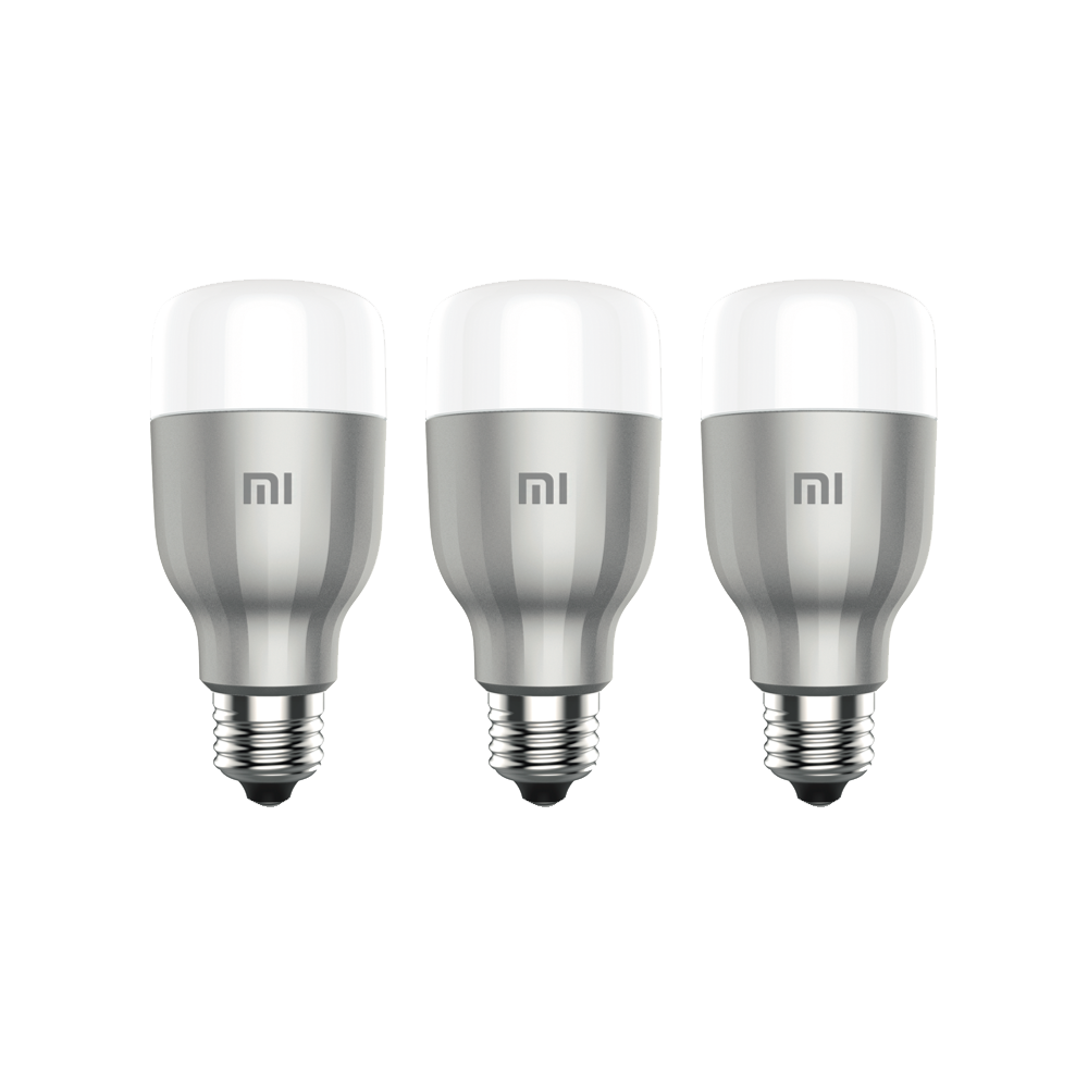 Lampe connectée XIAOMI Lot de 3 Mi LED Smart Bulb - Ampoule connectée E27 - RGB