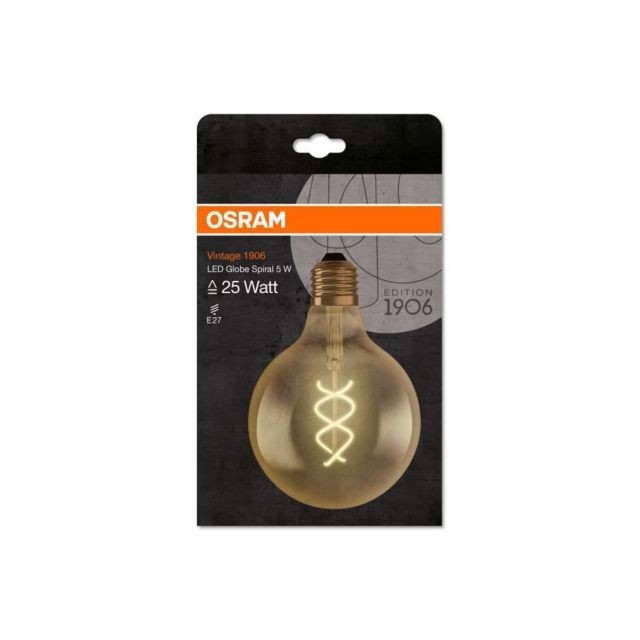 Osram OSRAM Globe LED spirale filament E27 Vintage Edition 1906 - 125 mm - 5 W - Ambré