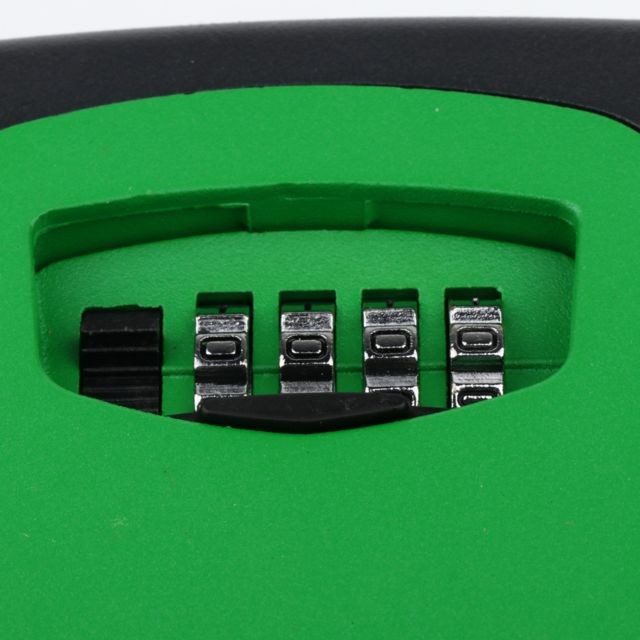 marque generique boîte de verrouillage de clé à clé 4 chiffres boîte de verrouillage à combinaison murale vert
