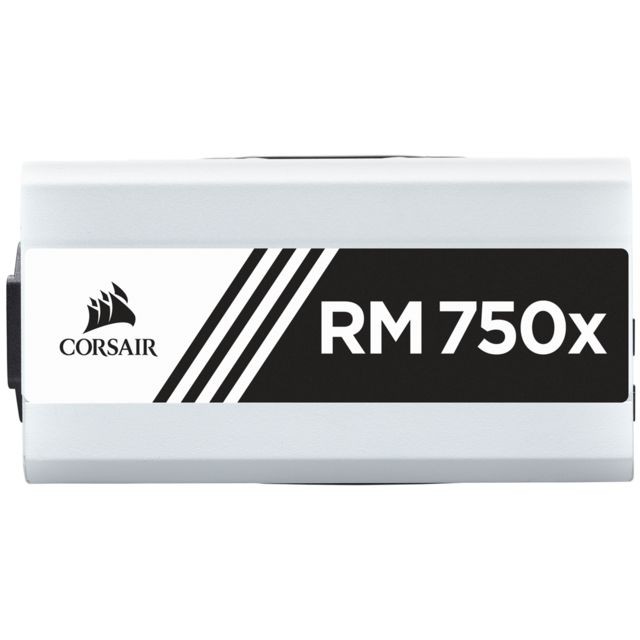 Alimentation modulaire Corsair RM750x unité d'alimentation d'énergie 750 W ATX Noir, Blanc