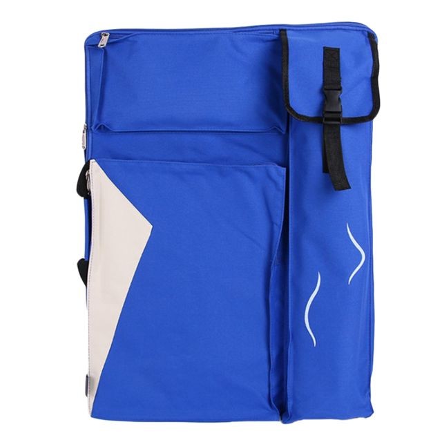 marque generique - Artist Portfolio Case sac à dos pour le dessin peinture outil de croquis bleu - Petit rangement Bleu marine