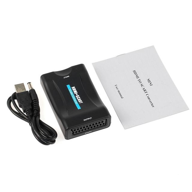 Cabling CABLING® Mhl Hdmi  Audio vers Peritel Adaptateur Convertisseur Cable Usb Accessoire Noir
