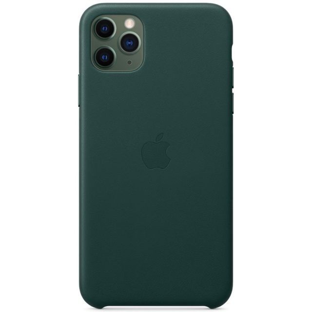 Coque, étui smartphone Coque en cuir pour iPhone 11 Pro Max - Vert forêt