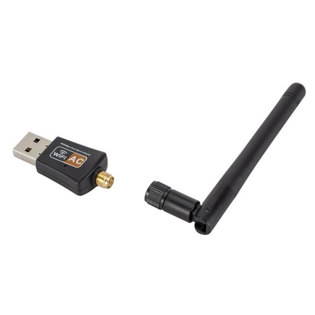 Carte réseau Carte réseau WIFI USB double bande 600Mbps 2,4 GHz + 5 Hz avec antenne