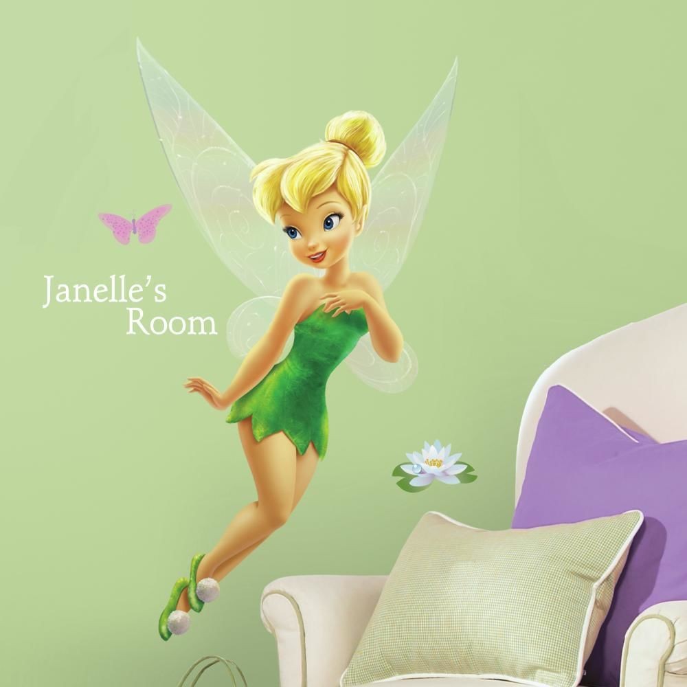 "disney fairies" fée clochette photo decor pour enfants chambre à coucher Papier peint papier peint 