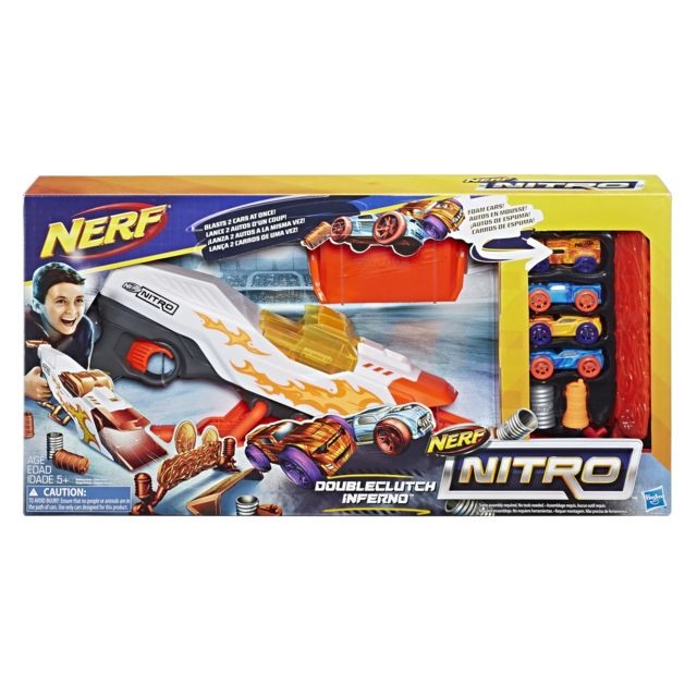 Nerf - Nitro DoubleClutch Inferno - E0858EU40 Nerf  - Voitures Nerf
