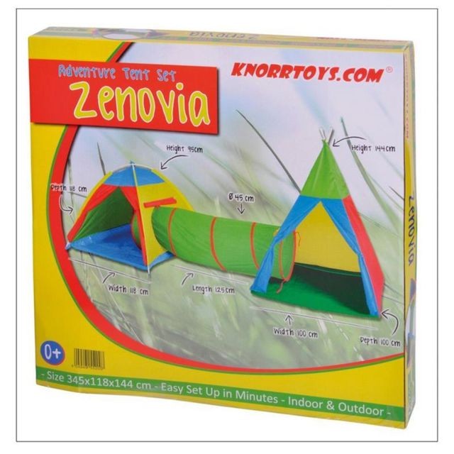 Knorrtoys - Knorrtoys 55200 Set de tentes et tunnel - Zenovia Knorrtoys  - Maisonnettes, tentes Knorrtoys