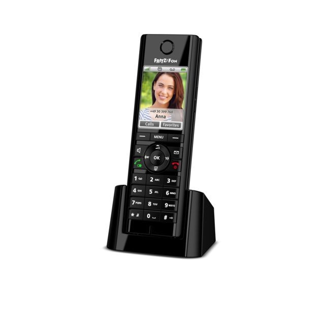 Avm - AVM FRITZ!Fon C5 International Téléphone DECT Noir Identification de l'appelant - Téléphone fixe-répondeur