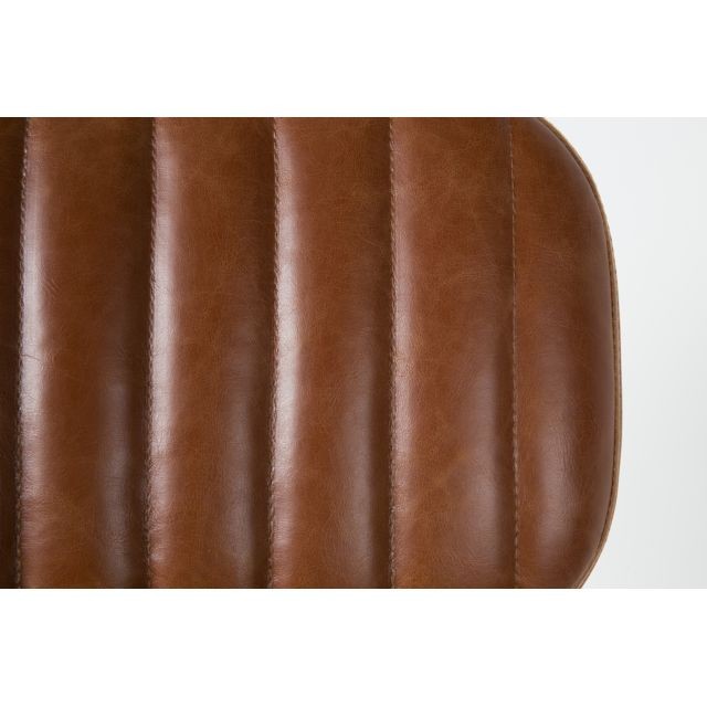 Chaises Chaise design scandinave JAKE simili cuir