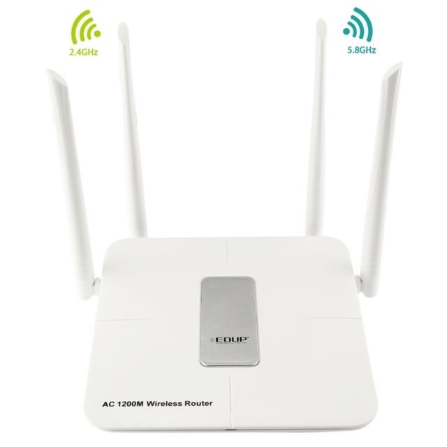 Wewoo - Routeur blanc 1200 Mbps Sans Fil Double Bande WiFi Répéteur WiFi avec 4 Antennes WiFi, US Plug Wewoo  - Routeur sans fil wifi