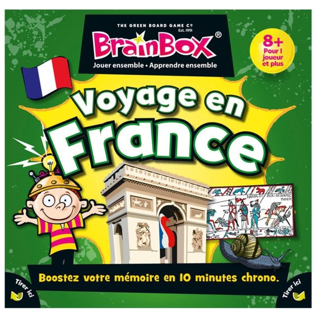 Asmodee BRAINBOX  Voyage en France - Jeu d'apprentissage