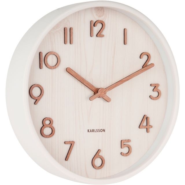 Karlsson - Horloge en bois Pure 22 cm - Karlsson