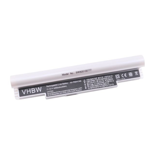 Vhbw - Batterie LI-ION 4400mAh 11.1V blanc compatible pour SAMSUNG remplace AA-PB6NC6W / AA-PB8NC6B / AA-PB8NC6M Vhbw  - Accessoire Ordinateur portable et Mac