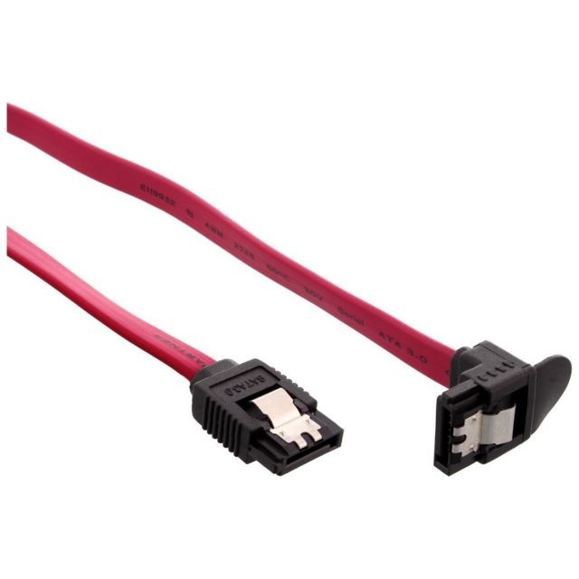 Inline - Câble InLine® SATA 6Gb / s avec loquets coudés 0,75 m - Câble Intégration