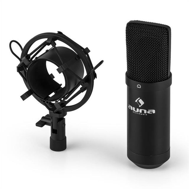 Auna - auna MIC-900B-LED Microphone à condensateur USB Studio -noir Auna - MP3 et Hifi reconditionné