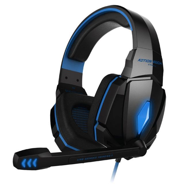 Generic -G4000 Gaming Headset Wired écouteurs Gamer casque avec microphone pour PS4 BU Generic  - Gaming headset