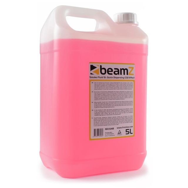 Beamz - BeamZ Bidon de liquide à fumée 5 litres ECO effet CO2 - rose Beamz  - Consommables