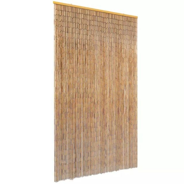 Vidaxl - Rideau de porte contre insectes Bambou 120 x 220 cm | Brun - Menuiserie