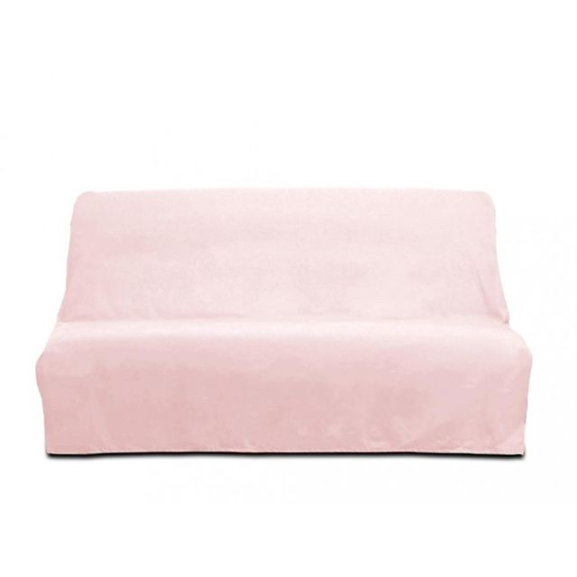 Soleil D'Ocre - Housse clic-clac en coton PANAMA rose - Housses canapés, chaises